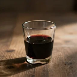 a glass of warm ink