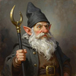 a beautiful portrait painting of an d & d gnome sorcerer, portrait fantasy art, art by keith parkinson and greg rutkowski and tim hildebrandt