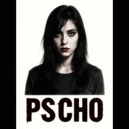 poster for horror moviepsycho, inscription psycho