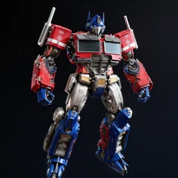 optimus prime floating in space