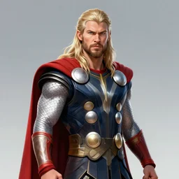 thor, god of thunder, art by wlop