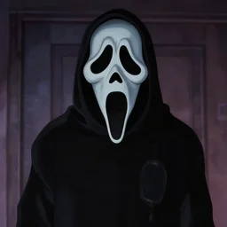 a cinematic still from Scream (1996) as an animated Disney movie from 1993, highly detailed
