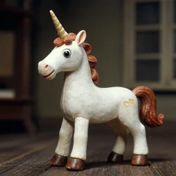 still from a colour movie of a stop motion unicorn, by ray harryhausen, realistic puppet, 3 5 mm film, grainy, evocative, atmospheric lighting, intricate, highly detailed, sharp focus, cinematic, masterpiece