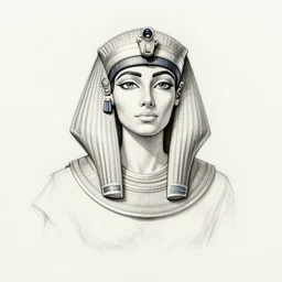 a sketch drawing, cleopatra in our time, face, full body, by gabo mendoza, trending on artstation