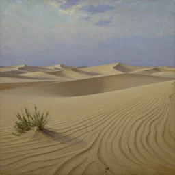 desert landscape oil painting at twilight, intricate lines, elegant, extreme detail, smooth, sharp focus, art by vermeer and edward church