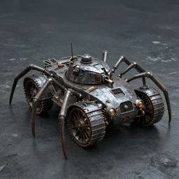 Dieselpunk spider tank
