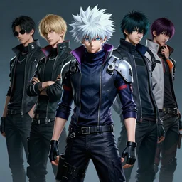 realistic killua zoldyck, techwear, streetwear, cyberpunk style outfit, greg rutkowski, artgerm, ross tran, takato yomamoto, wlop, ilya kuvshinov, intricate complexity, detailed portrait, 4 k, cinematic lighting, artstation, sharp focus, smooth, hd, hdr, award winning, octane render