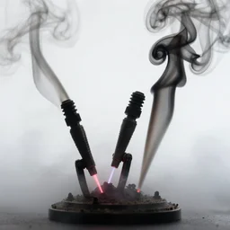 smoke bodies, lasers, darkness, macro, wide angle, elaborate, smoke, highly detailed, beautiful lighting