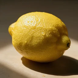 digital photograph of a muscular lemon