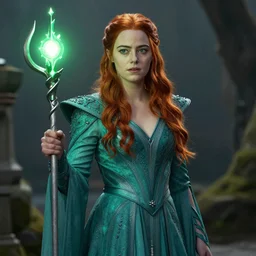 emma stone as elemental mage in the new dungeons & dragons style movie