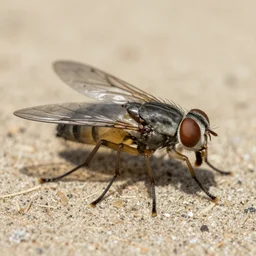 sand fly from the robber fly family