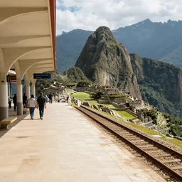 Train station at Machu Picchu