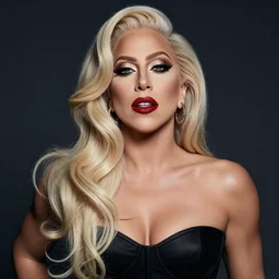 masculine muscular lady Gaga