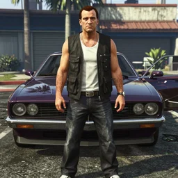 extremely cool looking quentin tarantino in gta v. 4 k