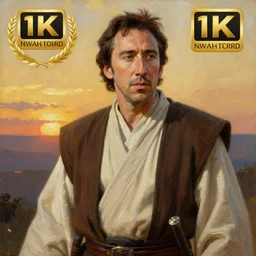 painting of nicolas cage as a jedi knight. art by william adolphe bouguereau. during golden hour. extremely detailed. beautiful. 4 k. award - winning.