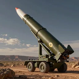HIMARS with missile, Pixar, detailed