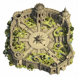 dungeons and dragon map, sprawling dungeon, Illustration