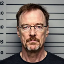 walter white mugshot, high detail, 8 k