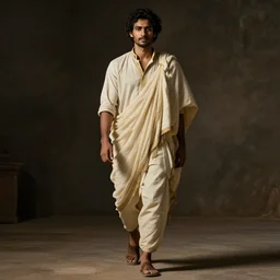 man walking with a swag walk