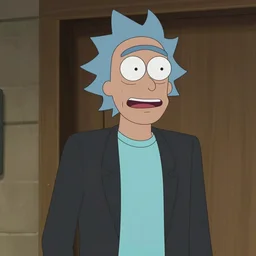 photograph of Jeremy Strong as Rick Sanchez