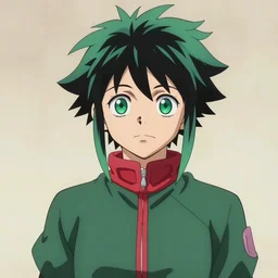 portrait of a beautiful woman version of izuku midoriya