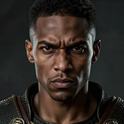 portrait of a slender mulatto with angry face. renaissance era. Redguard. Skyrim. Epic fantasy. hyperrealism. symetric face cinematic top lighting, insanely detailed and intricate, face by wlop, Frank frazeta, Lucas Graciano Boris Vallejo. Character Art. High Fantasy. golden ratio, symmetric matte painting, cinematic, trending on artstation, deviantart and cgsociety, 8k, high resolution