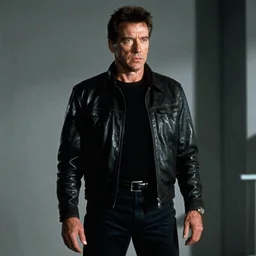 film still of tom selleck as the terminator in the terminator, 4 k