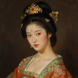 A portrait of a Chinese princess, ancient art, art by greg rutkowski, matte painting, trending on art station