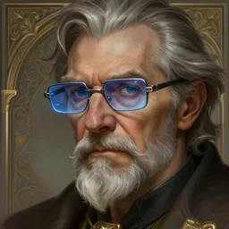 old man with cyberpunk glasses, deep focus, d & d, fantasy, intricate, elegant, highly detailed, digital painting, artstation, concept art, matte, sharp focus, illustration, hearthstone, art by artgerm and greg rutkowski and alphonse mucha