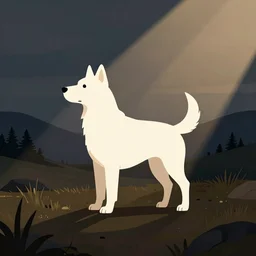 a vector icon of a dog