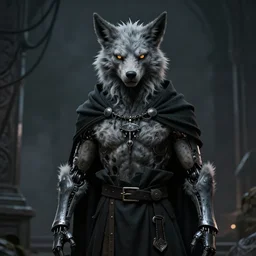 a cyborg furry priest in the style of grimdark fantasy art in the style of anti - art trending on artstation deviantart pinterest furaffinity detailed realistic hd 8 k high resolution