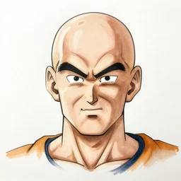 cartoon portrait of saul goodman, drawn in the style of dragon ball z