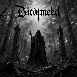 black metal album cover,
