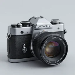 octane render of a retro camera, trending on instagram, deviantart