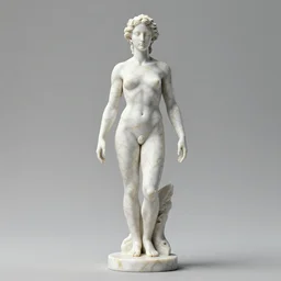 a statue made of white marble with gold veins, of a fittonia plant, transhumanism, full body shot, perfect symmetrical body, perfect symmetrical face, hyper realistic, hyper detailed, by johannen voss, by peter kemp, by monia merlo, by michelangelo, by ernst haeckel, by alex grey, octane render, blender, 8 k