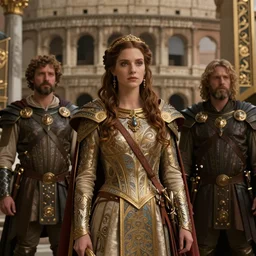 cinematic stills from the series rome, deep focus, d & d, fantasy, intricate, elegant, highly detailed, digital painting, artstation, concept art, matte, sharp focus, illustration, hearthstone, art by artgerm and greg rutkowski and alphonse mucha