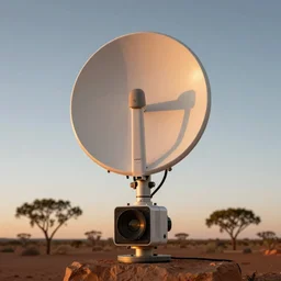 rugged weather station sensor antenna for monitoring the australian desert,  XF IQ4, 150MP, 50mm, F1.4, ISO 200, 1/160s, dawn