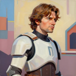 greg manchess portrait painting of armored rey skywalker from star wars as overwatch character, medium shot, asymmetrical, profile picture, organic painting, sunny day, matte painting, bold shapes, hard edges, street art, trending on artstation, by huang guangjian, gil elvgren, ruan jia, greg rutkowski, gaston bussiere