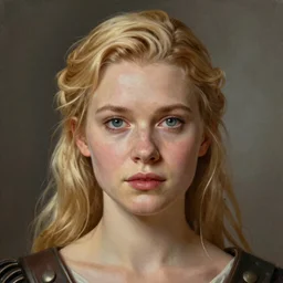A Hearts of Iron IV portrait of a blonde German actress. Highly detailed, fine Art, high detail, great lighting, 8k resolution, masterpiece, concept art, illustration, clear eyes, painting oil on canvas, octane render, HDR, trending on artstation, 4k, 8k, HD