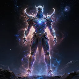 full body cosmic god, space