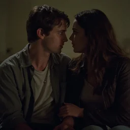 still from horror movie, realistic movie shot, love in denial