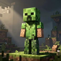 Alex Grey art of Minecraft Creeper