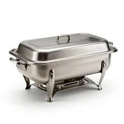 antique chafing dish, stylized 3d render, isolated on a pure white background, centered, entire object in frame, sharp focus, soft studio lighting