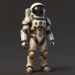 male, fully body, science fiction space suit with a helmet, large shoulders, short torso, long thin legs, tiny feet, character sheet, funko, digital sketch, hyperdetailed, dieselpunk, stylized character design, concept design