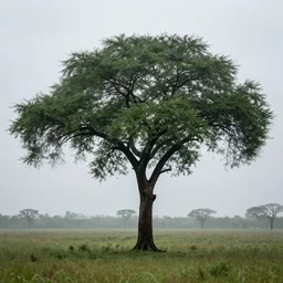 an acacia tree in the rain, atmospheric, beautiful, award winning photo, trending on Pinterest