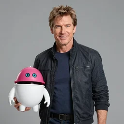 Harrison Ford playing with Bionicles