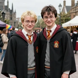 voldemort and Harry Potter at pride festival