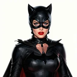 A beautiful portrait of Simon Cowell as Catwoman from Batman movie, digital art by Eugene de Blaas and Ross Tran, vibrant color scheme, highly detailed, in the style of romanticism, cinematic, artstation, Greg rutkowski
