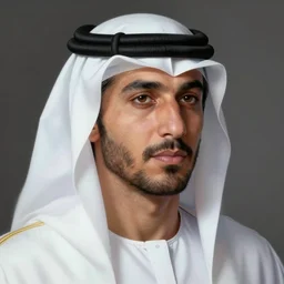 a personification of the United Arab Emirates, highly detailed, digital painting, artstation, concept art, sharp focus, illustration, art by greg rutkowski and alphonse mucha