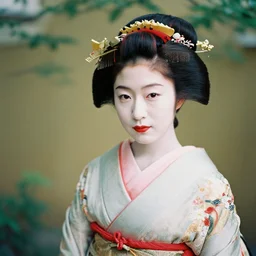 Portrait Photograph of a Japanese Geisha Arista EDU Ultra 100